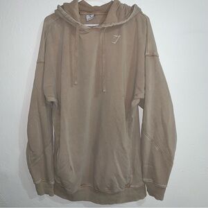 Gymshark men’s cement brown hoodie sweatshirt M